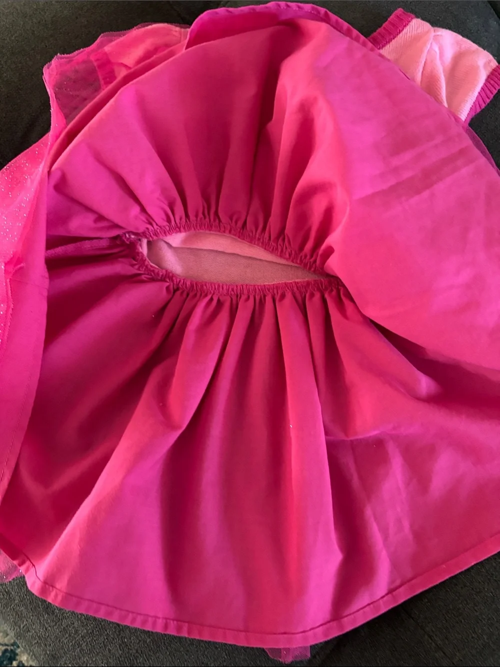 Barbie Hot Pink Glitter Tulle Dress